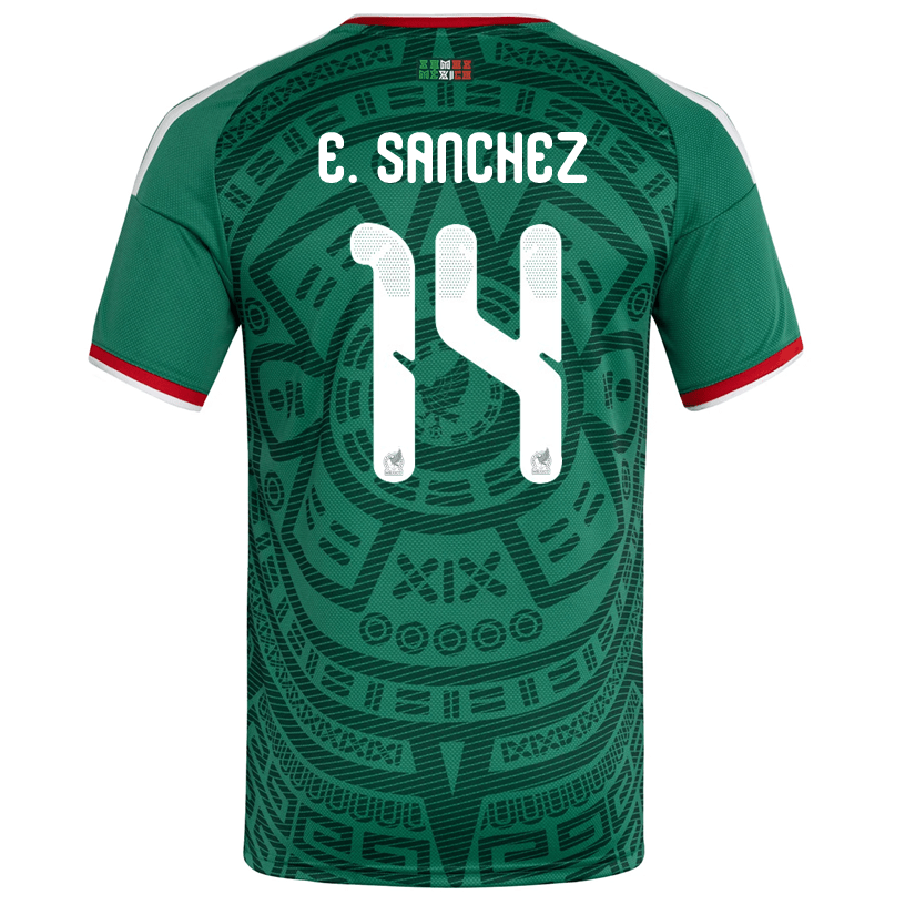adidas Men's E. Sanchez Mexico Home 2026 World Cup Jersey (Bold Green) | SoccerWearhouse