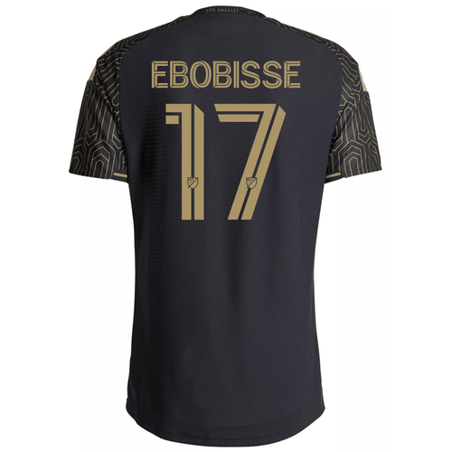 adidas Men's Ebobisse LAFC Authentic Match Home Jersey 26/27 (Black/Gold) - S