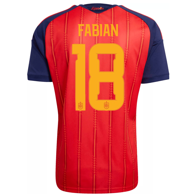 adidas Men's Fabian Spain World Cup Home Jersey 2026 (Vivid Red) | SoccerWearhouse