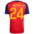 adidas Men's Fermin  Spain World Cup Home Jersey 2026 (Vivid Red)