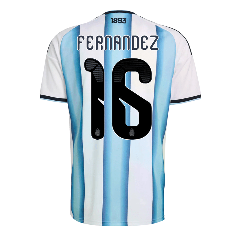adidas Men's Fernandez Argentina 2026 Home World Cup Jersey (White/Icey Light Blue) | SoccerWearhouse