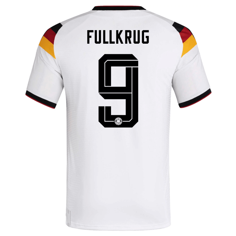 adidas Men's Fullkrug Germany Authentic Home World Cup Jersey 2026 (White/Black) | SoccerWearhouse