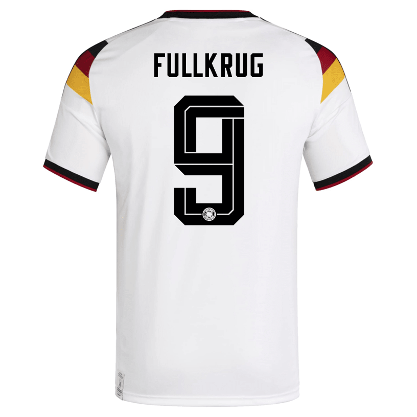 adidas Men's Fullkrug Germany Home World Cup Jersey 2026 (White/Black) | SoccerWearhouse