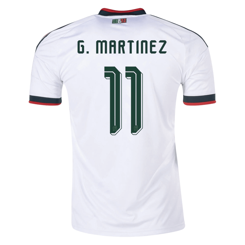 adidas Men's G. Martinez Mexico 2026 Away Stadium Jersey (White) | SoccerWearhouse