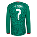 adidas Men's G. Mora Mexico Long-Sleeve Authentic Home Jersey 2026 (Bold Green)