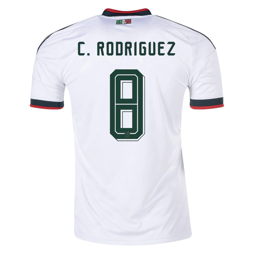 adidas Men's G. Rodriguez Mexico 2026 Away Stadium Jersey (White) | SoccerWearhouse