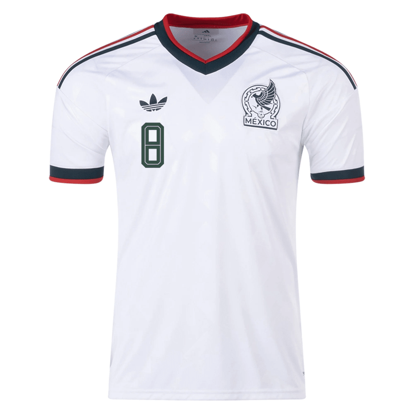 adidas Men's G. Rodriguez Mexico 2026 Away Stadium Jersey (White) | SoccerWearhouse