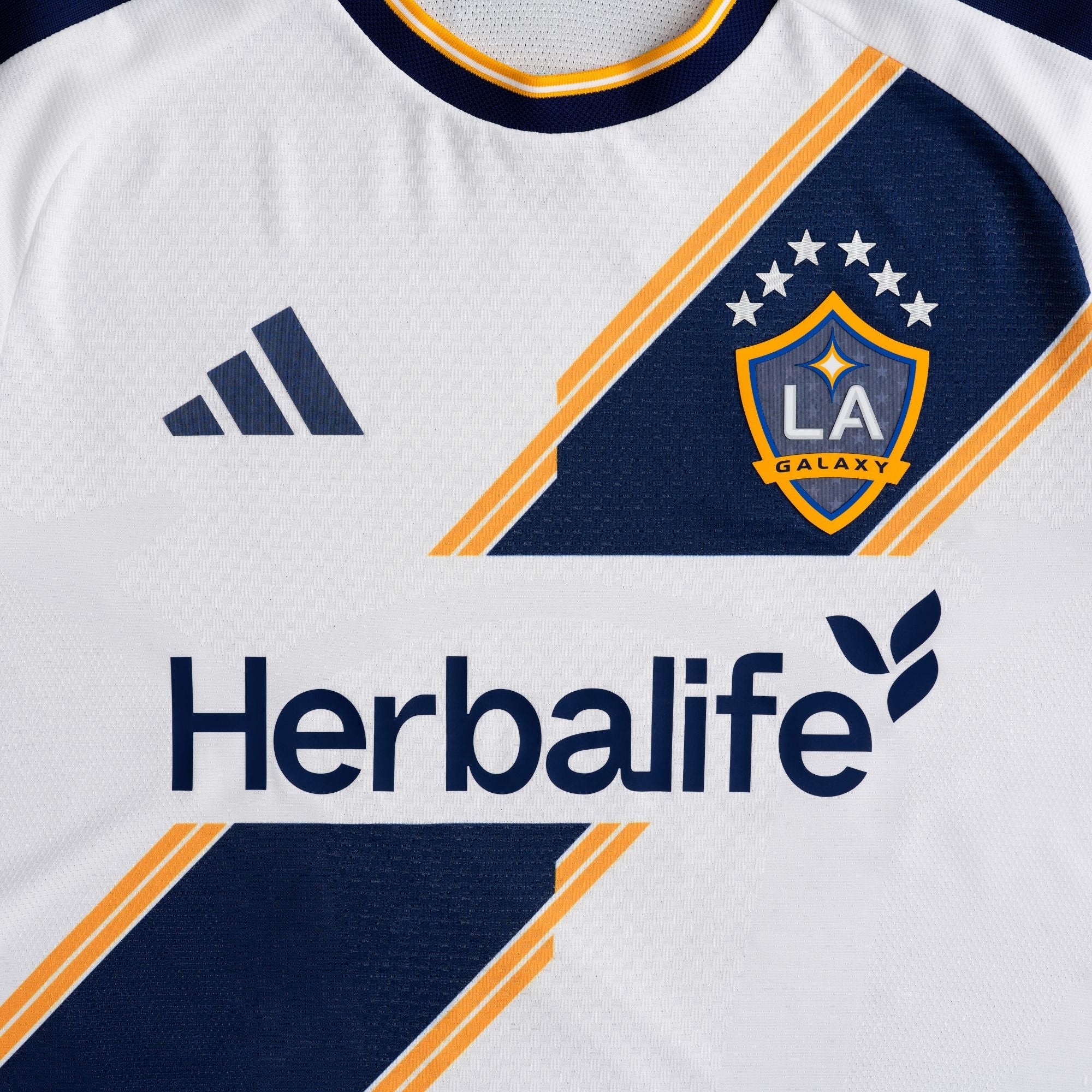 adidas Men's Ramirez LA Galaxy Authentic Match Home Jersey 26/27 (Whit