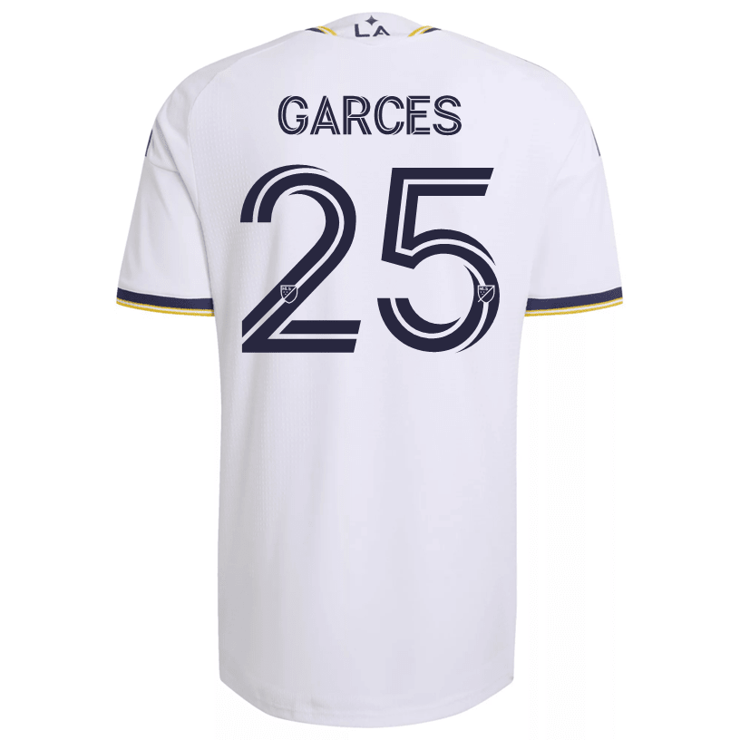 adidas Men's Garces LA Galaxy Authentic Match Home Jersey 26/27 (White) | SoccerWearhouse