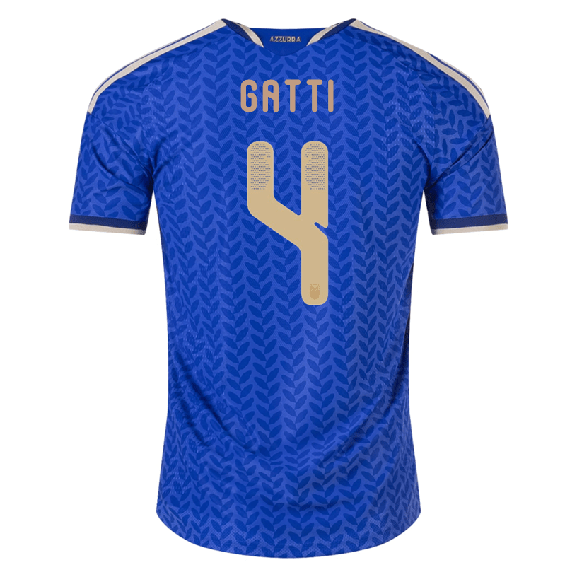 adidas Men's Gatti Italy 2026 Authentic Home Jersey (Bold Blue) | SoccerWearhouse
