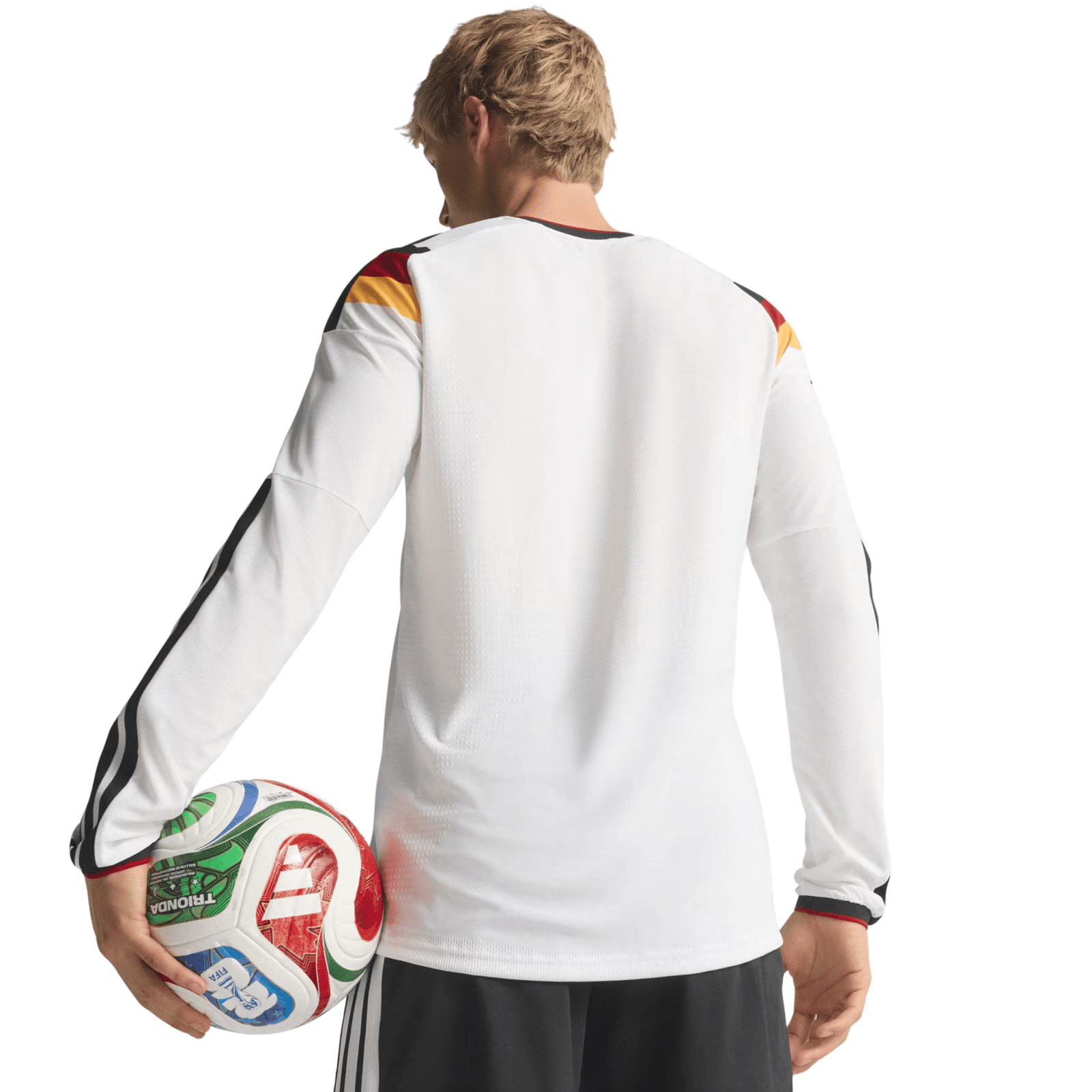 adidas Men's Germany 2026 Long Sleeve Authentic Home Jersey (White) | SoccerWearhouse