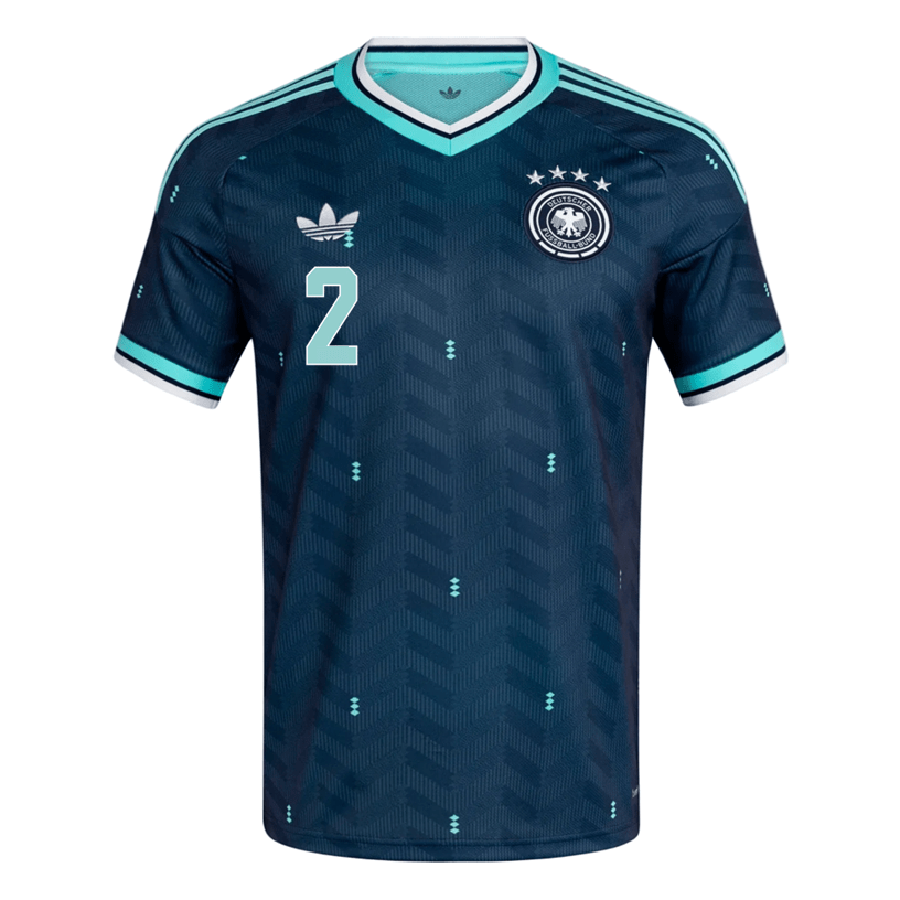 adidas Men's Germany Rudiger Away 2026 Stadium Jersey 2026 (Navy) | SoccerWearhouse