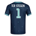 adidas Men's Germany Ter Stegen Away 2026 Stadium Jersey 2026 (Navy)