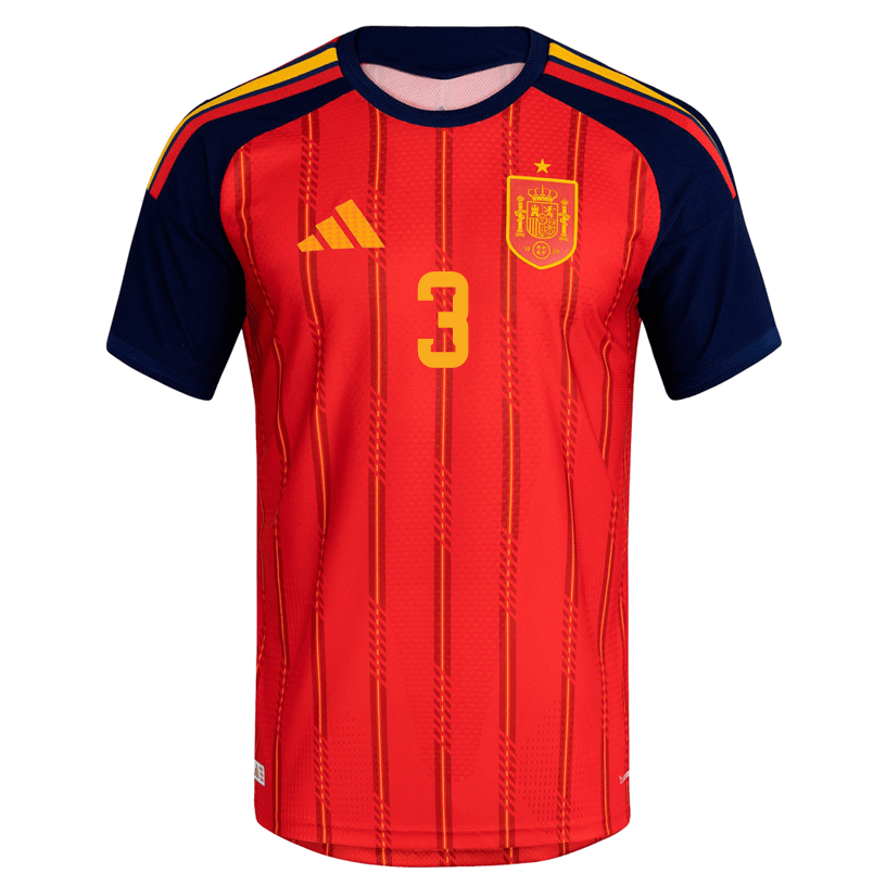 adidas Men's Grimaldo Spain Authentic World Cup Home Jersey 2026 (Vivid Red) | SoccerWearhouse