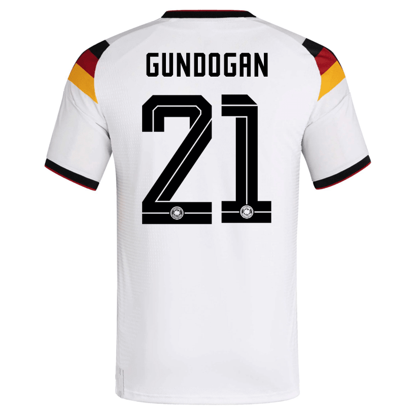 adidas Men's Gundogan Germany Authentic Home World Cup Jersey 2026 (White/Black) | SoccerWearhouse