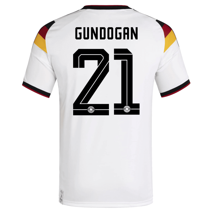 adidas Men's Gundogan Germany Home World Cup Jersey 2026 (White/Black) | SoccerWearhouse