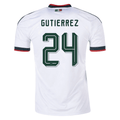 adidas Men's Gutierrez Mexico 2026 Away Stadium Jersey (White)