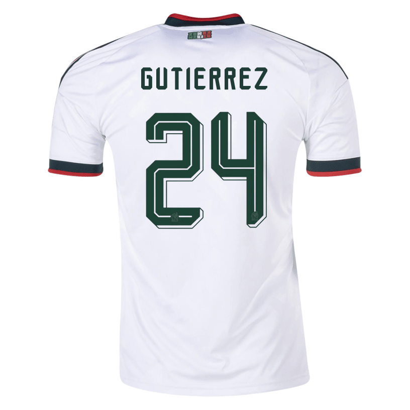 adidas Men's Gutierrez Mexico 2026 Away Stadium Jersey (White) | SoccerWearhouse