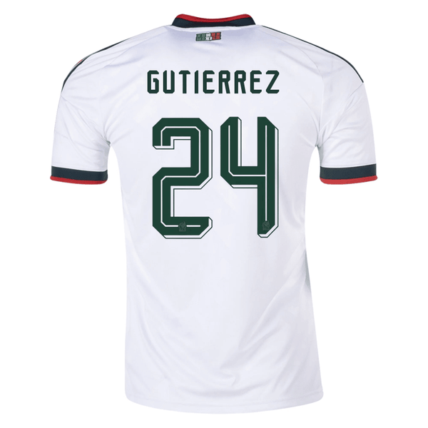 adidas Men's Gutierrez Mexico 2026 Away Stadium Jersey (White)