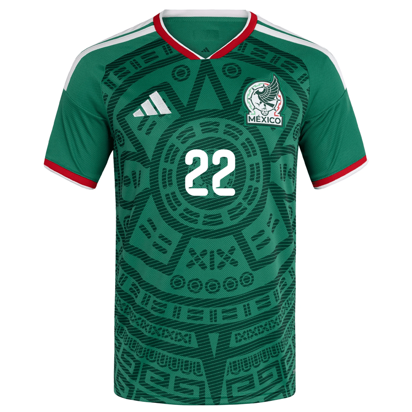 adidas Men's H. Lozano Mexico Authentic Home 2026 World Cup Jersey (Bold Green) | SoccerWearhouse