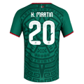 adidas Men's H. Martin Mexico Authentic Home 2026 World Cup Jersey (Bold Green)