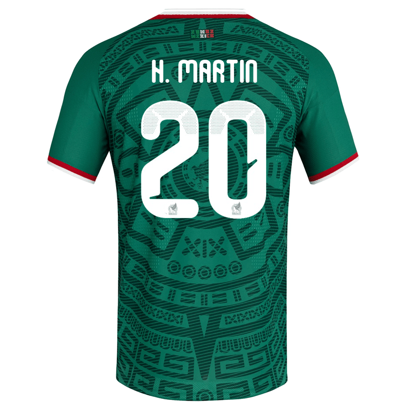 adidas Men's H. Martin Mexico Authentic Home 2026 World Cup Jersey (Bold Green) | SoccerWearhouse