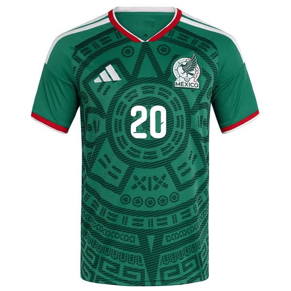 adidas Men's Mateo Chávez Mexico Home 2026 World Cup Jersey (Bold Gree