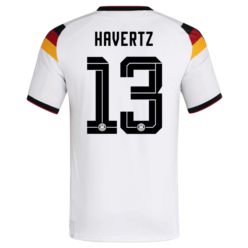 adidas Men's Havertz Germany Authentic Home World Cup Jersey 2026 (White/Black) | SoccerWearhouse