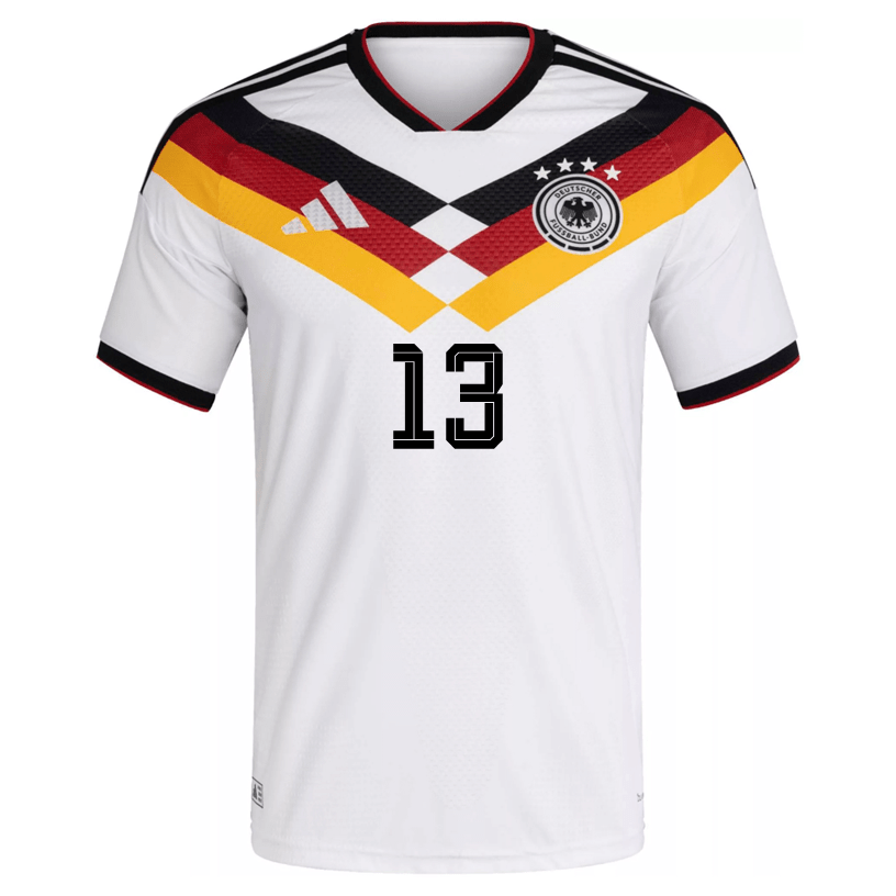 adidas Men's Havertz Germany Authentic Home World Cup Jersey 2026 (White/Black) | SoccerWearhouse