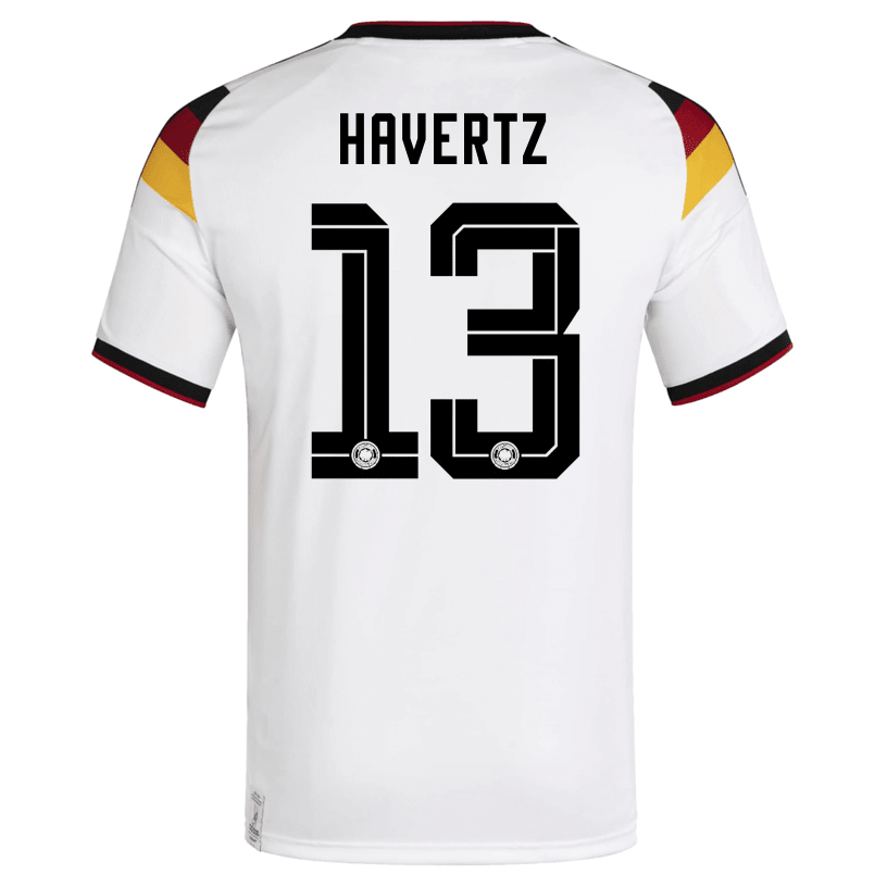adidas Men's Havertz Germany Home World Cup Jersey 2026 (White/Black) | SoccerWearhouse