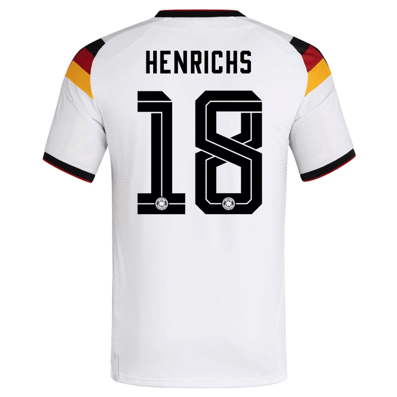 adidas Men's Henrichs Germany Authentic Home World Cup Jersey 2026 (White/Black) | SoccerWearhouse