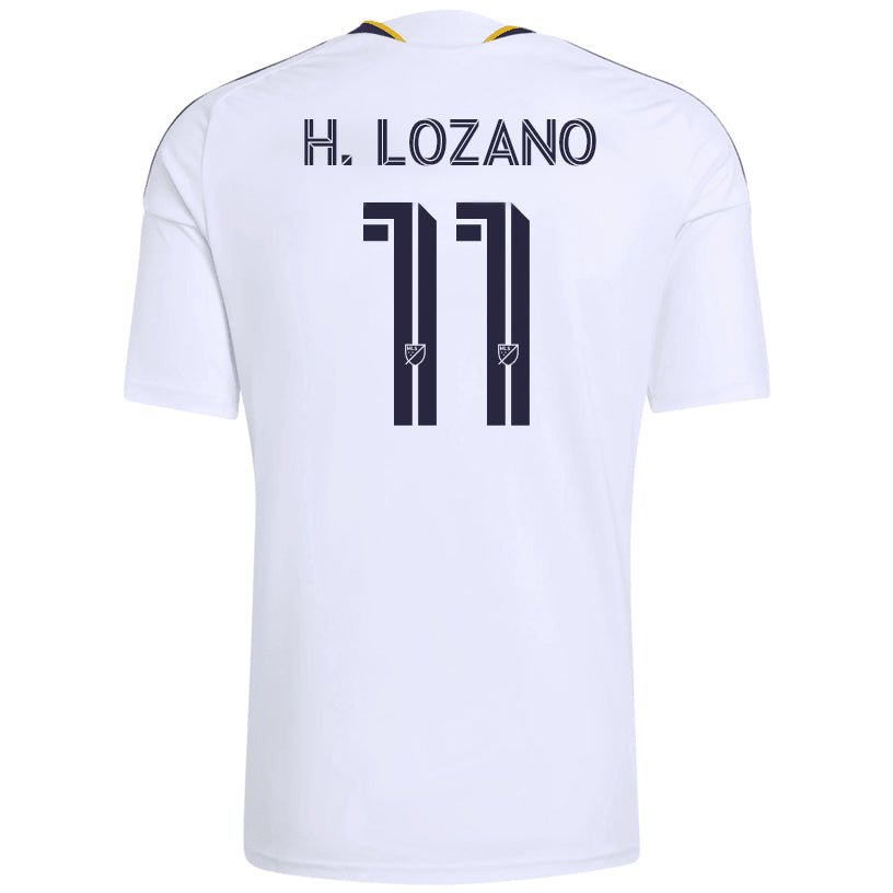 adidas Men's Hirving Lozano LA Galaxy Home Stadium Jersey 26/27 (White)