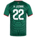 adidas Men's H.Lozano Mexico Home 2026 World Cup Jersey (Bold Green)