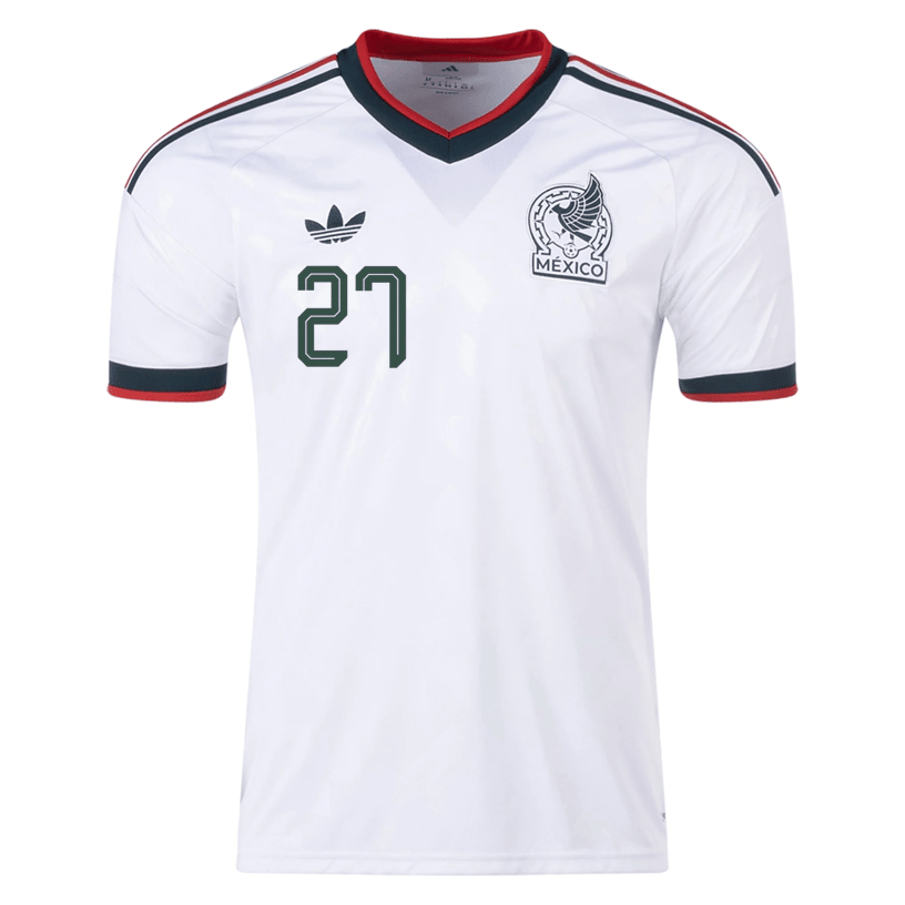 adidas Men's Huerta Mexico 2026 Away Stadium Jersey (White) | SoccerWearhouse