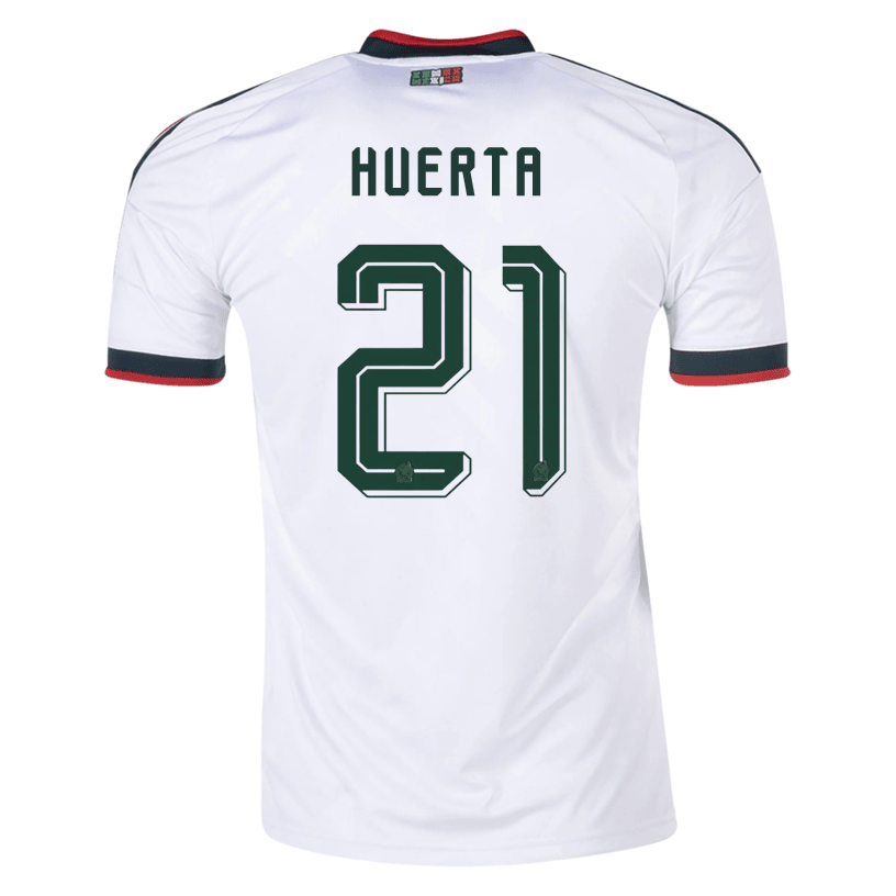 adidas Men's Huerta Mexico 2026 Away Stadium Jersey (White) | SoccerWearhouse