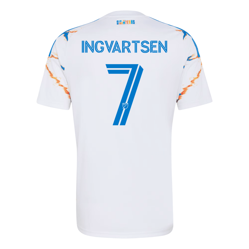 adidas Men's Ingvartsen San Diego FC 26/27 Away Stadium Jersey (White) | SoccerWearhouse