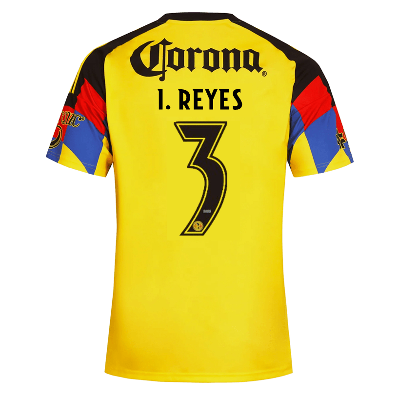 adidas Men's I.Reyes Club America Home Jersey 25/26 (Yellow) | SoccerWearhouse