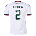 adidas Men's J. Araujo Mexico 2026 Away Stadium Jersey (White)
