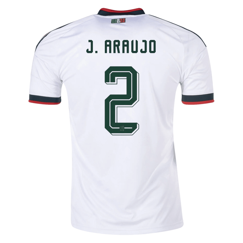 adidas Men's J. Araujo Mexico 2026 Away Stadium Jersey (White) | SoccerWearhouse