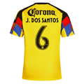 adidas Men's J. Dos Santos Club America Home Jersey 25/26 (Yellow)