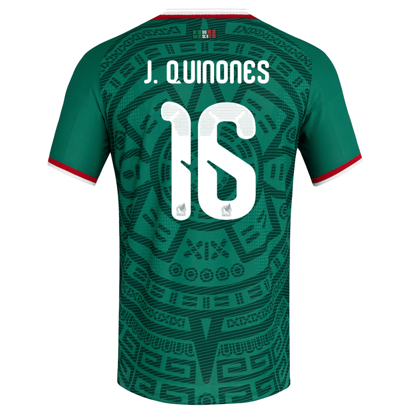 adidas Men's J. Quinones Mexico Authentic Home 2026 World Cup Jersey (Bold Green) | SoccerWearhouse