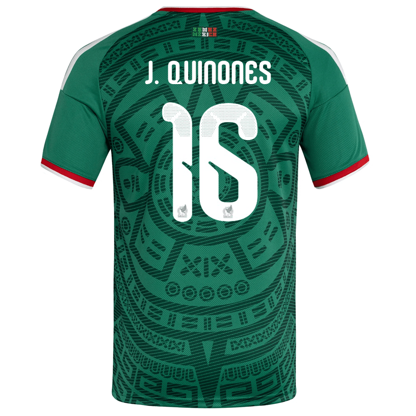adidas Men's J. Quinones Mexico Home 2026 World Cup Jersey (Bold Green) | SoccerWearhouse
