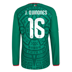 adidas Men's J. Quinones Mexico Long-Sleeve Authentic Home Jersey 2026
