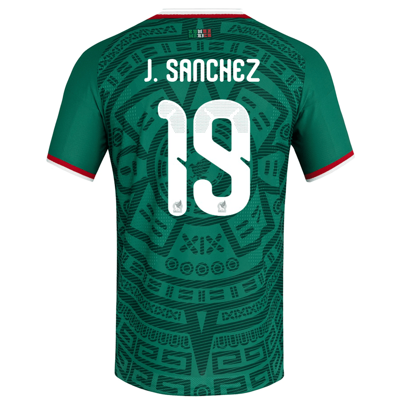 adidas Men's J. Sanchez Mexico Authentic Home 2026 World Cup Jersey (Bold Green) | SoccerWearhouse