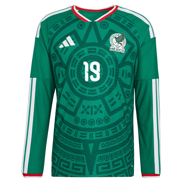 adidas Men's J. Sanchez Mexico Long-Sleeve Authentic Home Jersey 2026
