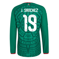 adidas Men's J. Sanchez Mexico Long-Sleeve Authentic Home Jersey 2026