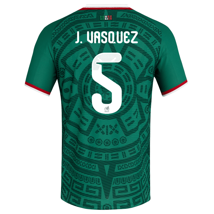 adidas Men's J. Vasquez Mexico Authentic Home 2026 World Cup Jersey (Bold Green) | SoccerWearhouse