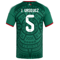 adidas Men's J. Vasquez Mexico Home 2026 World Cup Jersey (Bold Green)