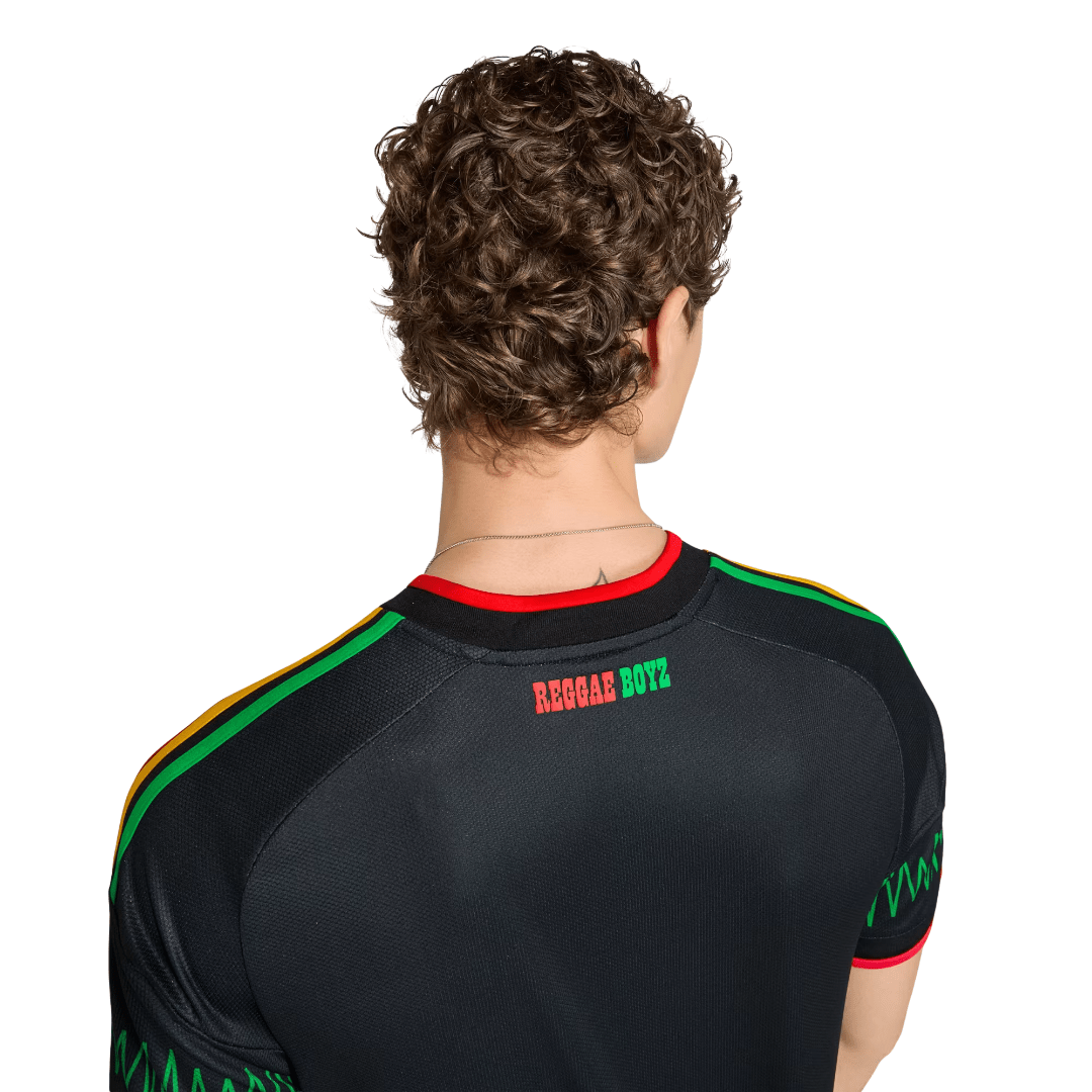 adidas Men's Jamaica 2026 Away Stadium Jersey (Black/Multi) | SoccerWearhouse