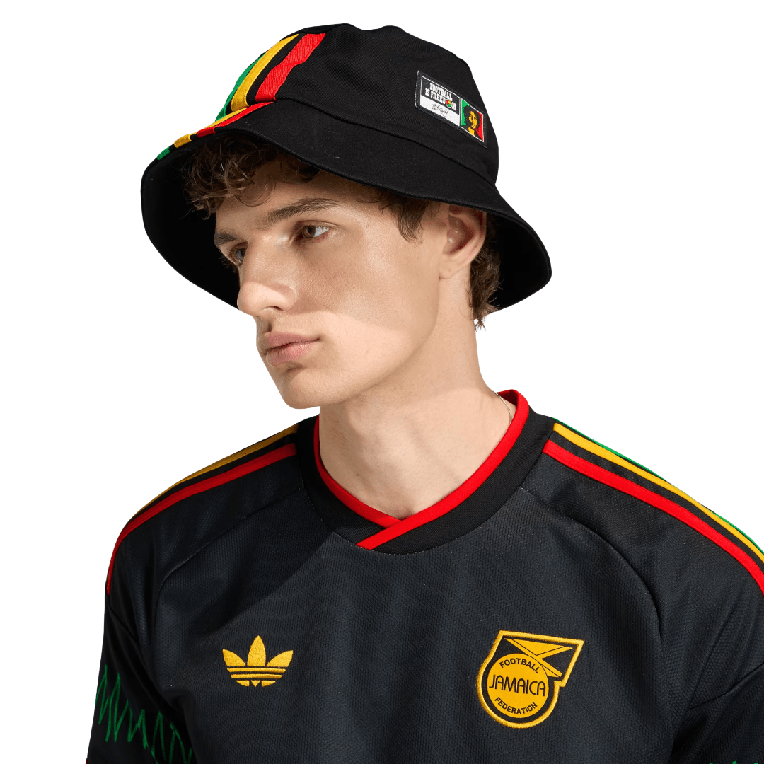 adidas Men's Jamaica 2026 Away Stadium Jersey (Black/Multi) | SoccerWearhouse